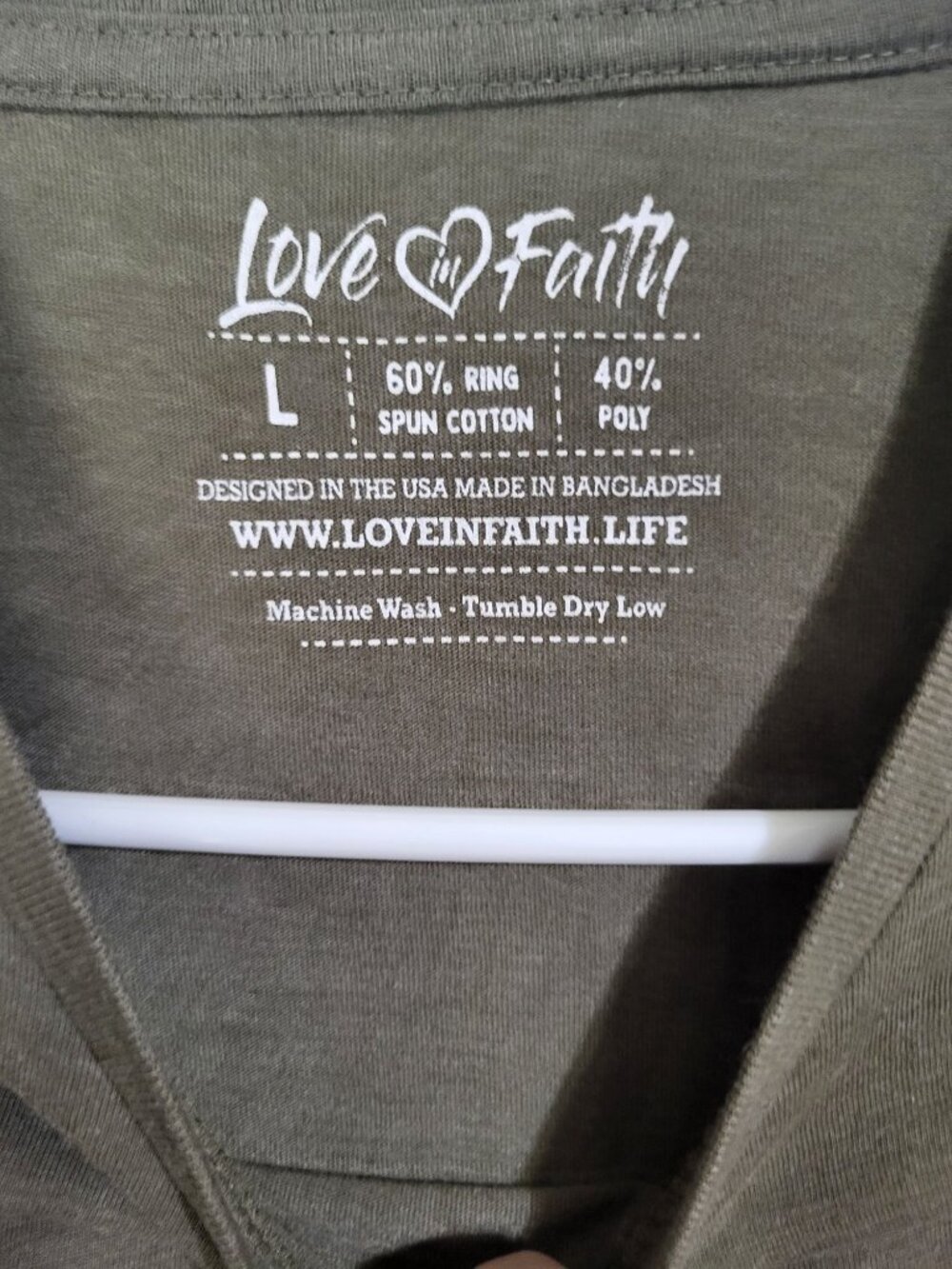 Love in Faith Womens LG patriotic God Bless America Y'all T Shirt - Picture 2 of 6